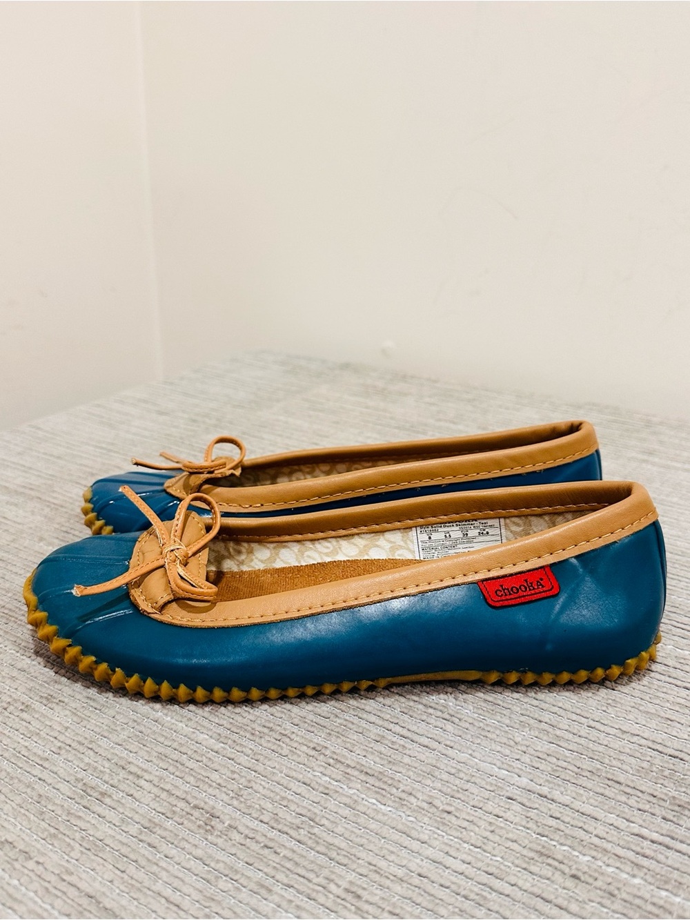 Chooka Duck Skimmer Waterproof Rain Boat Shoes Navy Blue Women's 8
